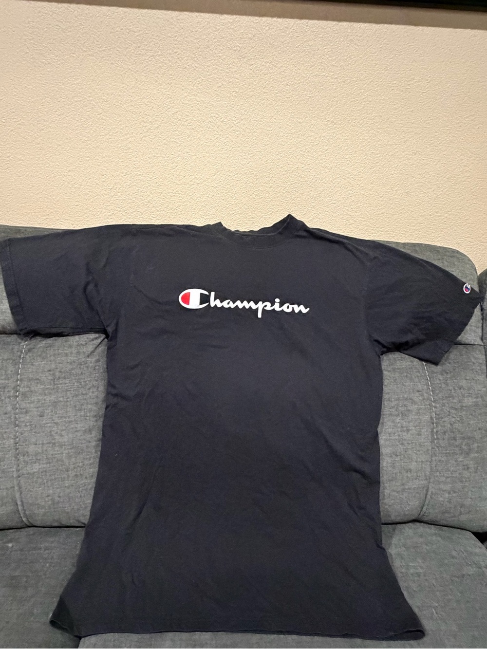 Champion Men’s Classic Logo T-Shirt in Black